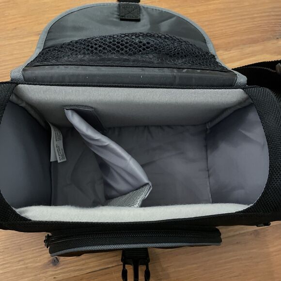 Sony LCS-X30 Soft Carrying Case Black Padded Pockets Shoulder Strap - Picture 3 of 12